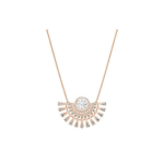 Swarovski Sparkling Dance Dial Up Roodiumiga kaetud kaelakee Naistele kaelakee Hall Roosa-Kuld 5578116 Box (Random Color)