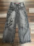 Ameerika Harajuku Vintage Print Teksad Y2K Naiste Pestud Hallid Sirged P&uuml;ksid T&auml;navagooti lahtised Unisex p&uuml;ksid Tide S