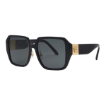 Versace logo detailiga ruudukujulised nailonist p&auml;ikeseprillid naistele Must O4472D-OGB18756 Basic Packaging