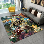 Klassikaline m&auml;ng Z-Zelda Multikas Link Vaip Vaip M&auml;ngutoa Magamistoa Elutoa Diivani Kodu Dekooriks, Laste Ala Vaip Libisemisvastane P&otilde;randamatt 80x120cm black