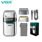 2026 VGR V-350 Meeste Pardel Mugav Pardel Intelligente LED Digitaalne Karvade Trimmer Kahepealine Pardel Metallkorpus Elektriliselt Laetav Pardel kuld