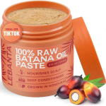 Toores Batana &otilde;li juuste kasvuks - 100% puhas, orgaaniline 4oz Batana Hondurast paksude ja tugevate naturaalsete juuste jaoks - Dr. Sebi Rafineerimata K&uuml;lmpressitud Kosmeetiline