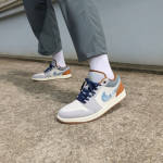 Jordan 1 Low SE Phantom Parandatud teksariidest Swoosh 43