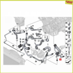 A34R Autode Varuosad Radiaatorivoolik BMW 5. seeriale X5 X6 E60 E70 E71 Veeanuma Radiaatorivoolik 17127546064 NONE must