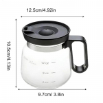 16 untsi klaasist kohvikruus, mis n&auml;eb v&auml;lja nagu kohvikannu stiilis kuju, mini, kuumakindel, suure mahutavusega, l&auml;bipaistev tass koos reisiklaasiga, kingitus 16OZ