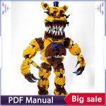 K&otilde;dunenud Bonnie Springtrap Mimic ehitusklotside komplekti lisatarvik kaunistus t&auml;iskasvanute klotsid Kaunistus J&otilde;ulukink