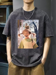 Pipi Pikkusokk Vintage Pesitud T-s&auml;rk Mehed Naised Puuvillane T-s&auml;rk Suvine top Uudsus punk Hip Hop gooti YK Harajuku &Uuml;lesuurus top M