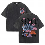 Vintage Soul Korea Uus T-s&auml;rk Pestaud Puuvill Esteetiline Graafiline Retro Happepesu L&uuml;hikeste Varrukatega Harajuku Stiil Streetwear 2XL
