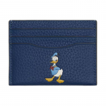 COACH kaardihoidja Disney/Disney &uuml;hismudel 10 Donald Ducki mustriga tr&uuml;kitud taaskasutatud nahast tumesinine unisex paaristiil sinine