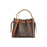 Michael Kors Klassikaline Monogramm Kett TIKANDIGA TOTE KOTT Naiste tote Pruun 35H3G4MC1B-200 Basic Set (Bag+Dust Bag)