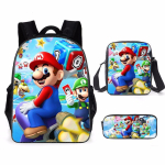 Mario, Alg- ja p&otilde;hikooli koolikott, Laste seljakott, Multikakujuline seljakott. three-piece set