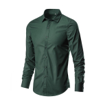 Meeste pikkade varrukatega s&auml;rk Easy Iron Slim Fit kortsudega, t&auml;iuslikult istuv &auml;ri vabaaja s&auml;rk M veini