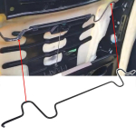 38,7 cm Esis&otilde;itja seljatugi Nimmepiirkonna tugi Vedruga seljatugi Kaabel Traat Parandus Ford Mondeo IV MK4 S-Max MK1 Galaxy MK3 jaoks Asendamine 1pc