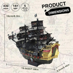 Piececool 3D metallpusle The Queen Anne's Revenge pusle piraadilaev DIY mudel teismelistele ajum&auml;ng China Mainland