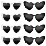 12-100 tk Pulmadeks S&uuml;damekujulised P&auml;ikeseprillid Bachelorette Peo Prillid Hulgim&uuml;&uuml;k Pruudipidu Kaunistused Pulmapeo Kingitused K&uuml;lalistele 12Pcs
