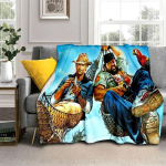 Bud Spencer Terence Hill Viskatagi diivanile matkamiseks piknikuks &Uuml;lipehme tekk Moodne voodi Soe flanell S&uuml;nnip&auml;evakingitus Size: 130*170cm, Weight: 230 GSM