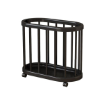 Ruumis&auml;&auml;stlik rattaga fitnessivarustuse hoiuk&auml;ru - Tugev mitmeotstarbeline korraldaja joogamatidele, koduse treeningvarustuse jaoks 46x26x46cm must