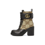 Gucci Naiste Double G pahkluusaabas 'Camel Ebony' Naiste 719849 AABD0 1183 35 black