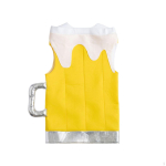 &Otilde;llekannu kost&uuml;&uuml;m Naljakas &otilde;llekann Ebatavaline riietus t&auml;iskasvanutele, lastele, Child Beer Tunic white