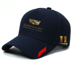 Cadillac F1 meeskond Sergio Perez Checo 11 nokats, meeste ja naiste puuvillane nokats p&auml;ikesekaitseks &otilde;ues, v&otilde;idus&otilde;iduf&auml;nni meene wsvj27 One Size tumesinine v&auml;rv