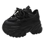 Uued K&otilde;rge Platvormiga Tennised Naistele Paks Tald Spordijalatsid Daamide Treenerid Vulkaniseeritud Jalan&otilde;ud Naine Paksud Tennised Zapatillas Mujer 8.5CM 38 white
