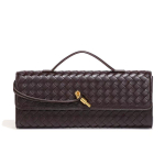 Niche Disainiga Kootud Baguette Crossbody: K&otilde;rgklassi, Moodne, Peen tekstuur, T&auml;iuslik &otilde;htune k&auml;ekott naistele gray