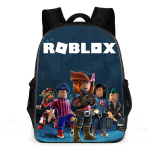 Robloxi Laste Koolikott Poistele T&uuml;drukutele Kerge Oxfordi Kangast Kahe Rihmaga Kott &Otilde;hupadjakestega Rihmadega 17-inch backpack black