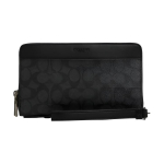 COACH Kaetud L&otilde;uend Rahakott Tavaline Meeste Must CW375-QBMI5 One Size 1 must