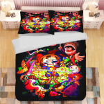 H&auml;mmastav Digitaalne Tsirkus Voodipesukomplekt Peen Vooditarvete Komplekt Tekikott Vooditekkide Komplekt Voodipesukomplekt S&uuml;nnip&auml;evakingitused 140x200cm