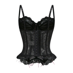Naiste Seksikaspitsist V&ouml;&ouml;ga Korsett Luudega, V&ouml;&ouml;kohta Modelleeriv Bustier Pesu S must