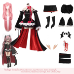 Krul Tepes Cosplay Anime Seraph Of The End Kost&uuml;&uuml;m Parukas Cosplay OwarI No Seraph Halloweeni Peo Rollim&auml;ngu R&otilde;ivad &Uuml;likond M&Other black