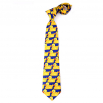 Naljakas kollase pardi tr&uuml;kitud lipsu imitatsiooniga siidist Cosplay &auml;ri&uuml;likonna lipsud kaelariiete n&auml;itus