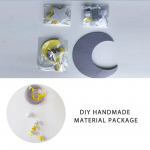 Moon Swan DIY Beebi k&otilde;ristid Ema K&auml;sitsi valmistatud m&auml;nguasi P&ouml;&ouml;rlev v&otilde;revoodi mobiilihoidik, voodi, kokkupandav muusikalikarp DIY Package