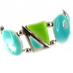 NOA [G0326] - Bracelet Cr&eacute;ateur 'Nuit Etoil&eacute;e' bleu vert t&uuml;rkiissinine