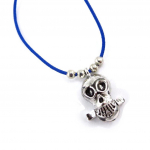 Les Tr&eacute;sors De Lily [J7227] - Bracelet cr&eacute;ateur 'T&ecirc;te de Mort' bleu sinine