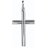 Altesse [L4556] - roodiumiga kaetud  Cross  h&otilde;bedane ripats - 30x17 mm h&otilde;be