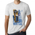 Meeste Vintage T-s&auml;rk Graafiline T-s&auml;rk Novi SAD Lifestyle Vintage valge 5XL anti-flash valge v&auml;rv