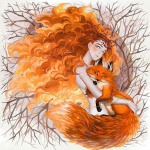 Teemanttikandid Muster Ristpistes Fox Banshee Lady Teemantmaaling Mosaiik Kodukaunistus 30X30CM