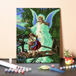 DIY Maalimine numbrite j&auml;rgi Digitaalne &otilde;limaal Numbrid Maalimine K&auml;sit&ouml;&ouml; Kunst Hobid Kodukaunistamine 40x50cm no frame