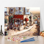 DIY maalimine numbrite j&auml;rgi K&auml;sit&ouml;&ouml; Kodukaunistamine Numbrid Maalimine Digitaalne &otilde;limaal Hobid Kunst 40x50cm no frame