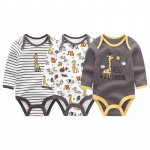 Beebiriided Unisex puuvillased vasts&uuml;ndinu multifilmid imikute imikute riided v&auml;ikelaste kombinesoonid pidžaamad riided QL3024 12M valge