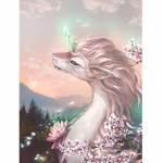 5D DIY ruut / &uuml;mmargune teemantristpistega  &uuml;kssarvik  tikandid Teemantmosaiik kodukaunistamise kingitus Full Square (20X30CM)