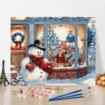 L&otilde;uendi meisterdamine numbrite j&auml;rgi Digitaalne &otilde;limaal Numbrite &otilde;limaal Kodukaunistuse kunst 40x50cm no frame