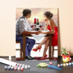 Kodukaunistus Digitaalne &otilde;limaal L&otilde;uend Numbrid &Otilde;limaal DIY Maalimine numbrite j&auml;rgi Kunst 40x50cm no frame