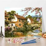 Kunst isetegemine numbrite j&auml;rgi Digitaalne &otilde;limaal numbrite &otilde;limaal Kodukaunistuse l&otilde;uend 40x50cm no frame