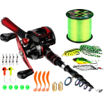 &Otilde;ngeritva rullide komplekt Teleskoopheite &otilde;ngerulliga &otilde;ngen&ouml;&ouml;ri komplekt mageveelandi &otilde;ngen&ouml;&ouml;ri kombinatsiooniga 1.6m rod&left hand