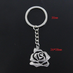 Moodne v&otilde;tmehoidja 26x28mm roosililledega ripatsid DIY meeste ehted auto v&otilde;tmehoidja s&otilde;rmuse hoidja suveniir kingituseks h&otilde;be