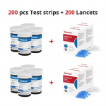 Sinocare 100&ndash;400 tk diabeedi testribad ohutuks accu veresuhkru monitoriks