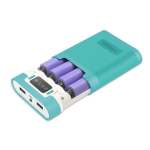 5V 2/4 pesa 5600mAh/10000mAh 18650 akukarbi &uuml;mbris DIY Power Bank laadija korpusega laadimis&uuml;mbris 2/4x18650 liitiumioonakude jaoks 4 slot sinine