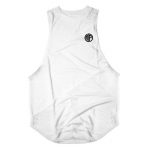 Muscleguys Fashion Meeste Kulturism Lihaste varrukateta t-s&auml;rk Mugav hingav tranning Vest vabaaja Tr&uuml;kitud meeste Tankid M valge